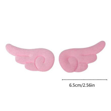 Solid Color Wings Shape Hairpin Lovely Sweet Female Clip Headdress Preppy Style Barrettes for Fresh Hair Clip for Women Pair of pink wings