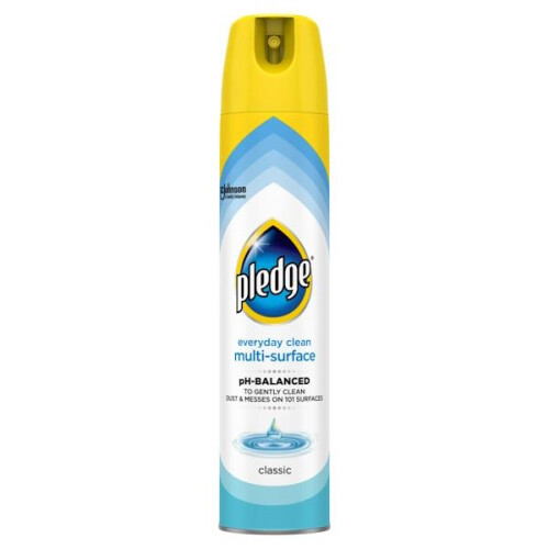 2 x Pledge Everyday Clean Multi-Surface Polish Classic 250ml (500ml total) – pH-Balanced, cleans 101 surfaces – Product Code 25375