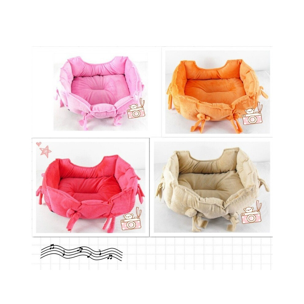 Cute Pet Puppy Dog Cat Soft Bed House Warm Cushion Mat Kennel Nest