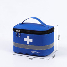 (Azul-M) Botiquín de primeros auxilios de gran capacidad, bolsa para medicamentos, organizador de primeros auxilios