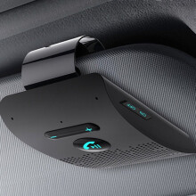 Kit manos libres para coche 4.2, soporte para parasol, receptor de audio inalámbrico, altavoz, reproductor de