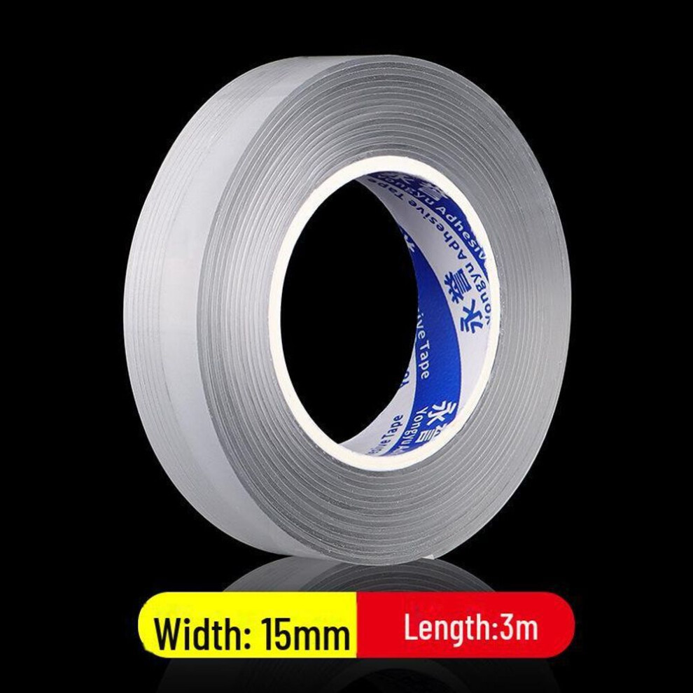 (as the picture, 15mm*3m) Clear Nano Double-sided High Viscosity Tape For Traceless Nail Art Display