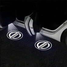 (Nissan-2pcs, For Nissan) 1/2pc Car Door Welcome Laser Led Projector Logo Light Wireless Car Accessorie For Nissan X-trail Qashqai Note Juke Sentra Patro