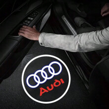 (Audi-A, 4PCS) Led Car Door Welcome Light Logo Projector Laser For Audi A1 A3 A4 A5 A6 B5 B6 B7 B8 C5 C6 C7 A7 A8 Q3 Q5 Q7 TT 8V Car Accessori
