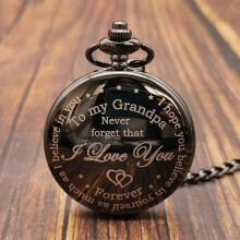 (CF1318) Nuevo diseño para mi amor, reloj de bolsillo de cuarzo, collar, cadena, reloj de bolsillo, para hombres,