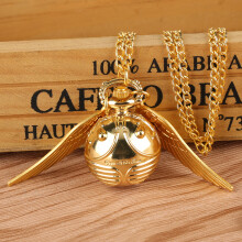 (Estilo 1) Reloj de bolsillo de cuarzo de bronce con colgante de ala de pluma, relojes de lujo, reloj de bolsillo