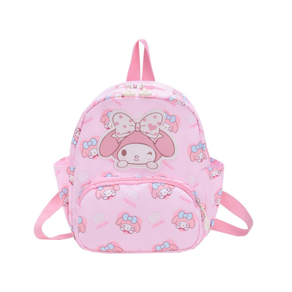 (Melody, Large) Kuromi Cinnamoroll Sanrio Hello Kitty Backpack Children Cartoon Schoolbag Anime