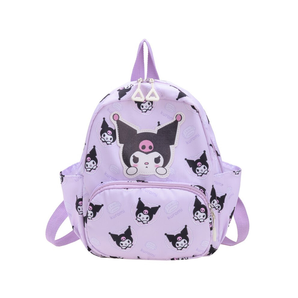 (Kuromi, Large) Kuromi Cinnamoroll Sanrio Hello Kitty Backpack Children Cartoon Schoolbag Anime