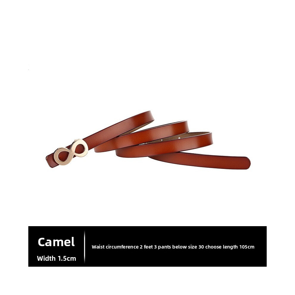 (Eight  Camel) Waist Slim Leather Belt With Triangle Needle Buckle Design Jeans Accessories For-image-OPC-PHDJR6X-NEW