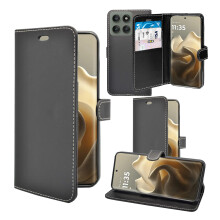 (Black) Case For Motorola edge 60 Pro Wallet Flip Cover