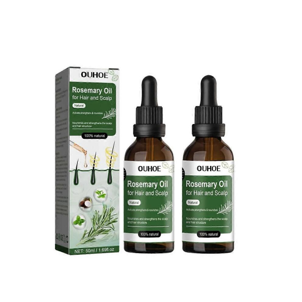 2x Produits de Croissance Cheveux Huile Essentielle Romarin PrÃvenir Chute Cheveux Traitement Cuir Chevelu Hommes Femmes