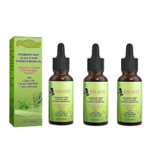3pcs Natural Rosemary Mint Scalp & Hair Strengthening Oil for Healthy Fast Hair Growth