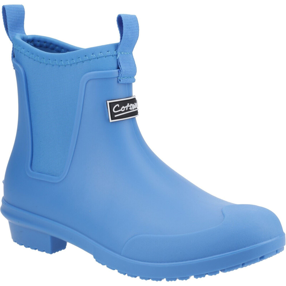 (Blue, 7 (Adults')) Cotswold Grosvenor TPR+Neoprene Women's Bright Blue Wellington Boots