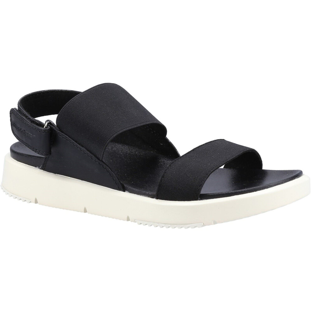 (Black, 3 (Adults')) Hush Puppies Selina Polyurethane Women's Black Sandals