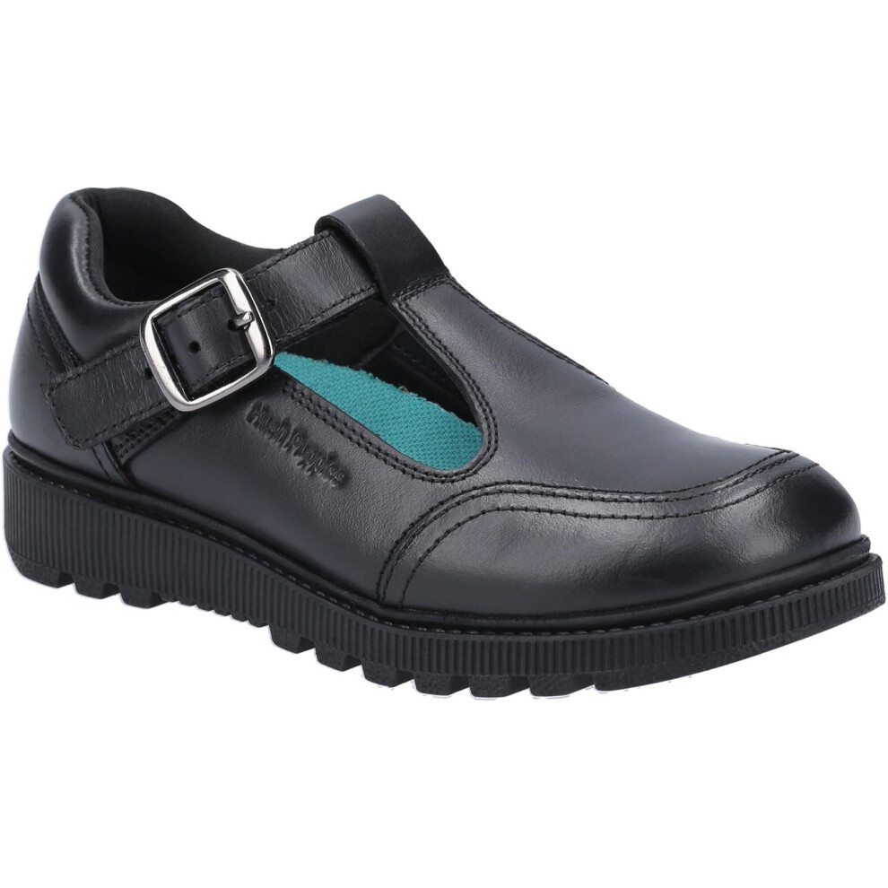 Hush Puppies (, 4 (Adults')) Kerry Senior Leather Girls's Shoes Black