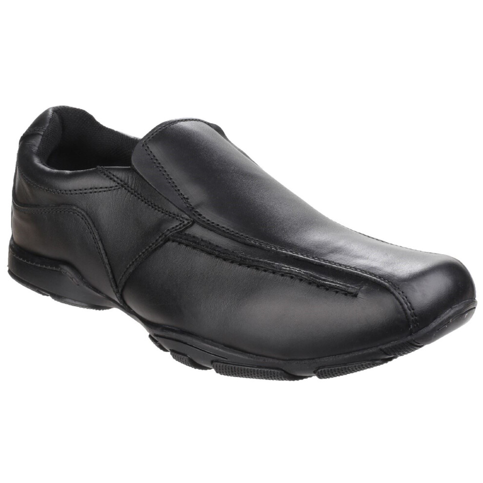 Hush Puppies (, 3 (Adults')) Bespoke Senior Leather Boys's Loafers Black