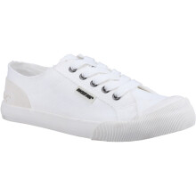 (White, 8 (Adults')) Rocket Dog Jazzin 12A Canvas Cotton Women's White Trainers