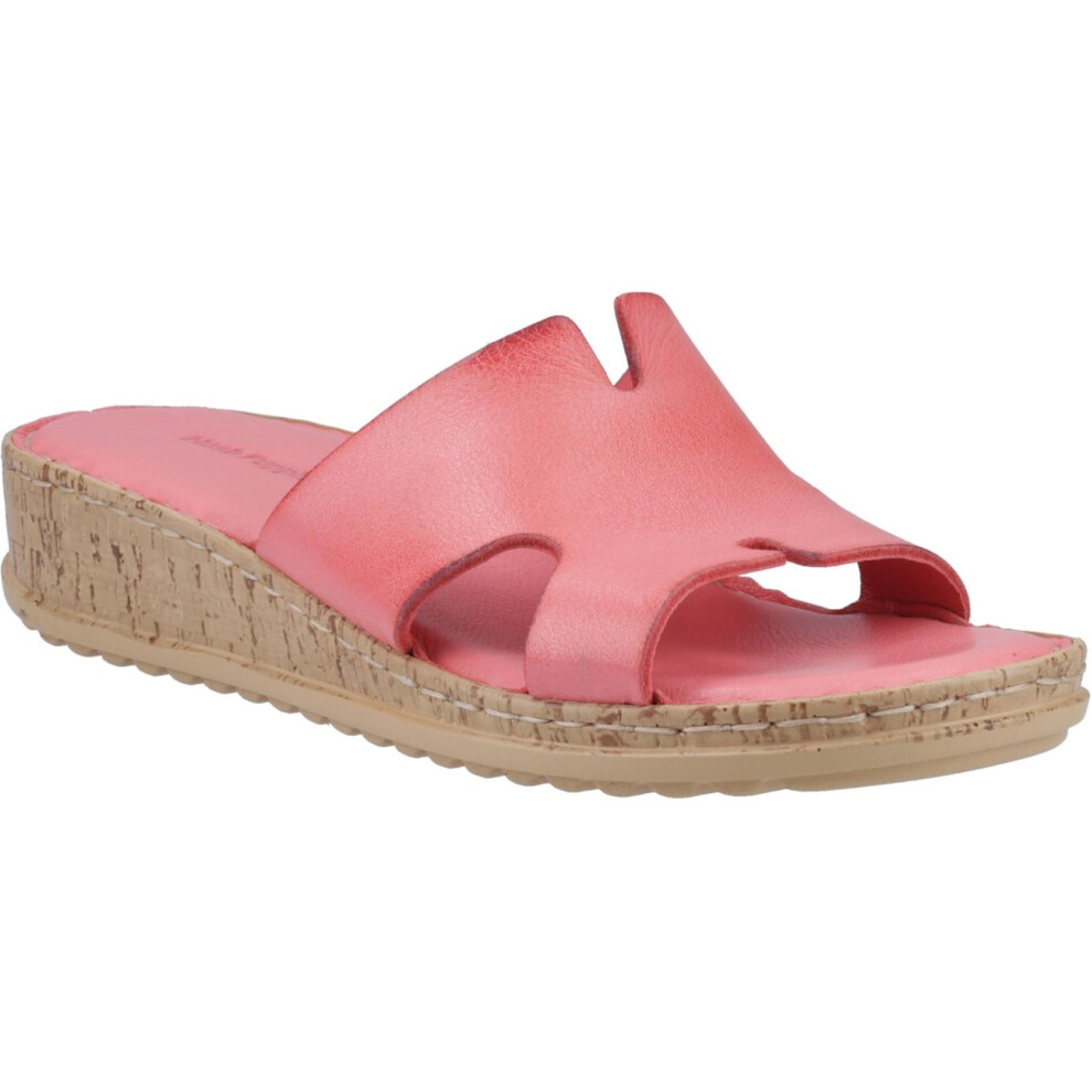 Hush Puppies (Red, 5 (Adults')) Eloise Leather Women's Coral Sandals