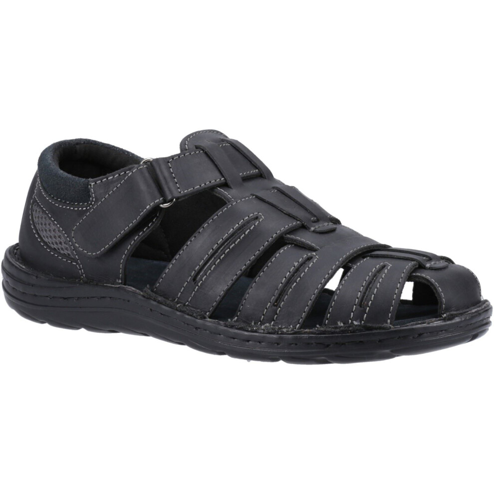Hush Puppies Albert Men's Leather Sandals in Black, UK Size 12, EU 46, US 13 - Image 7