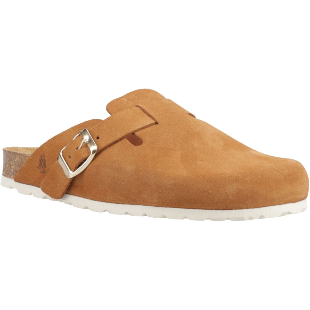 (Brown, 8 (Adults')) Hush Puppies Bailey Suede Women's Tan Mules