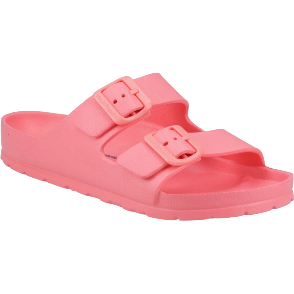(Red, 5 (Adults')) Hush Puppies Lorna EVA Women's Coral Sandals