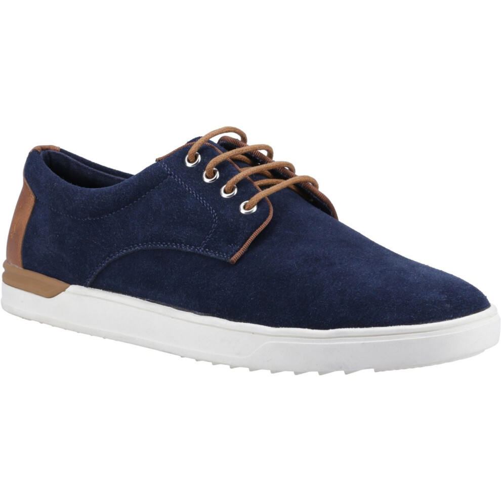 Hush Puppies (, 12 (Adults')) Joey Suede Men's Navy Lace-Up Shoes Blue