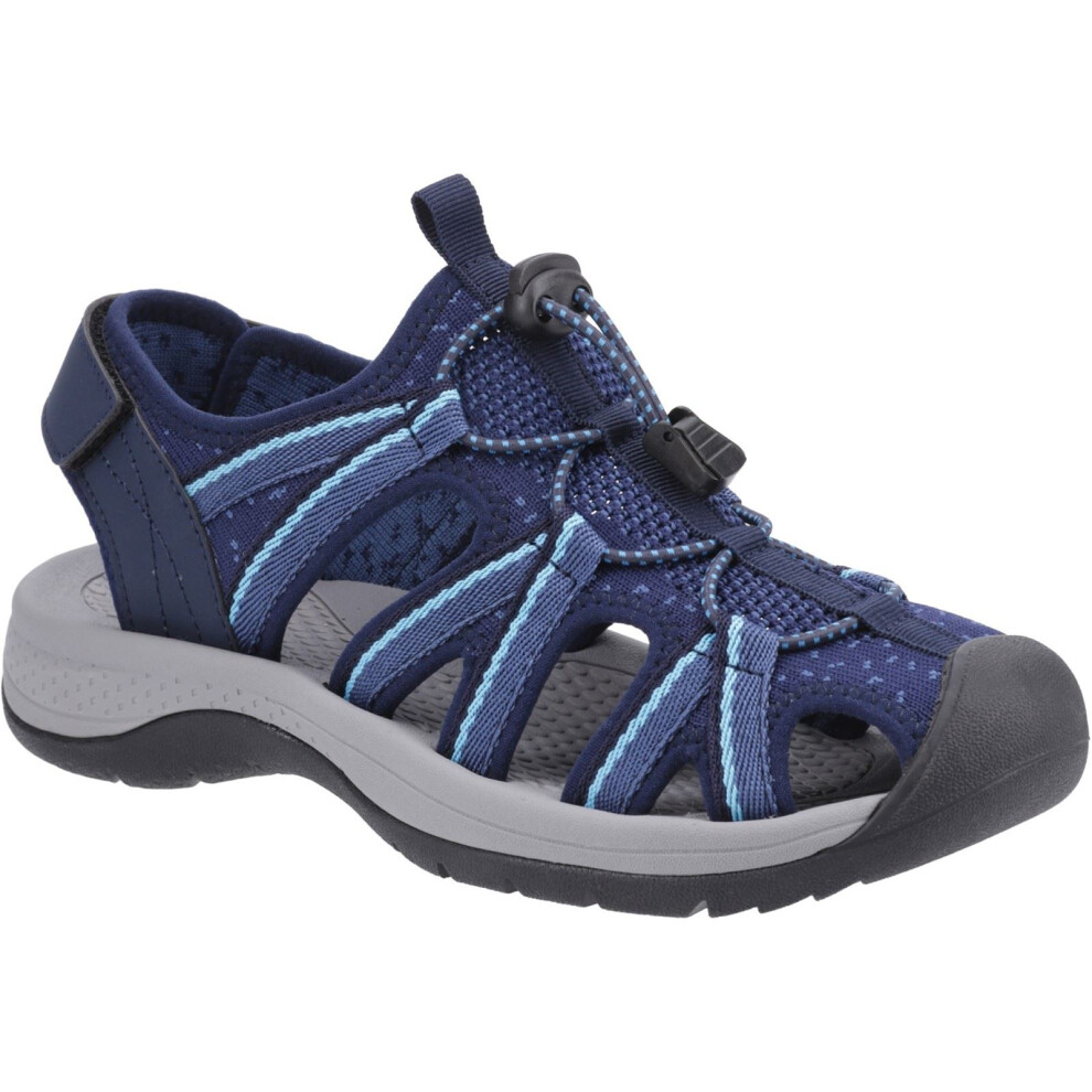 Cotswold (Blue, 4 (Adults')) Upton Women's Navy/Turquoise Sandals