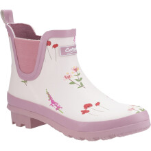 (Pink, 3 (Adults')) Cotswold Wildflower Ankle Rubber Women's Pink Wellington Boots
