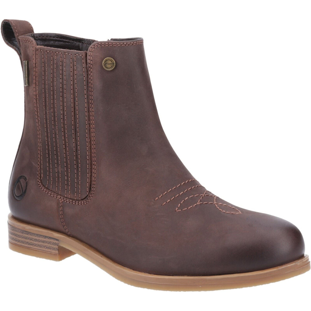 (Brown, 4 (Adults')) Cotswold Didbrook Leather Women's Brown Boots