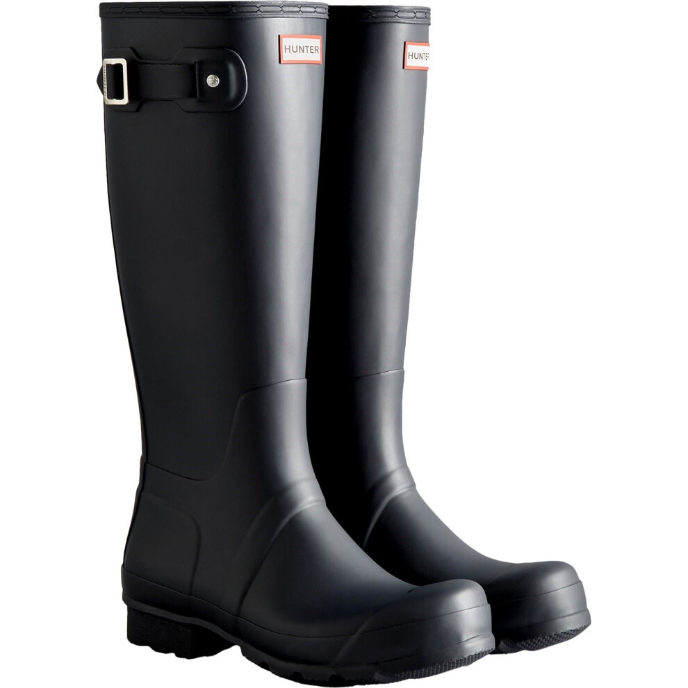 (Blue, 7 (Adults')) Hunter Original Tall Rubber Men's Navy Wellington Boots
