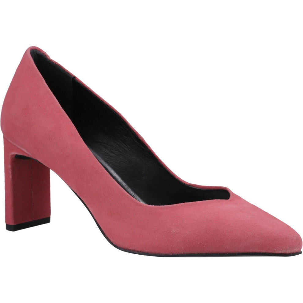 Hush Puppies (Red, 5 (Adults')) Olivia Suede Women's Coral Shoes