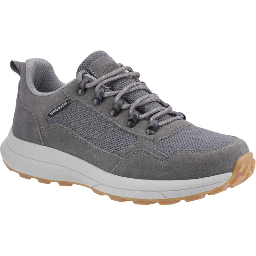 (Grey, 11 (Adults')) Cotswold Elmfield Suede Mesh Men's Grey Trainers
