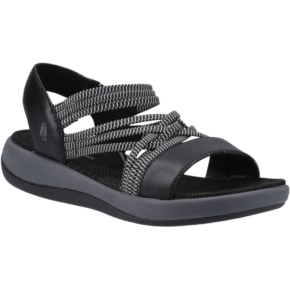 Hush Puppies (Blue, 3 (Adults')) Susanna Leather Women's Black Sandals