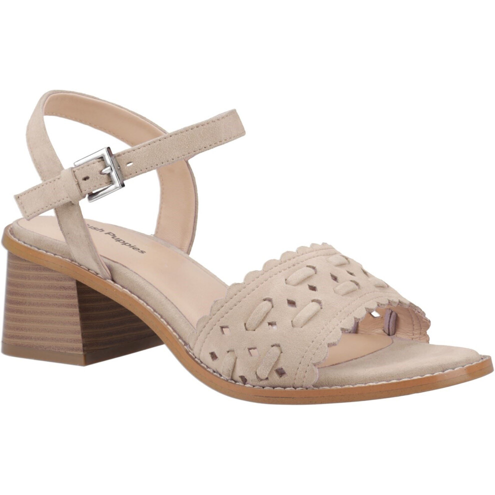 Hush Puppies (Brown, 6 (Adults')) Lacie Suede Women's Taupe Sandals