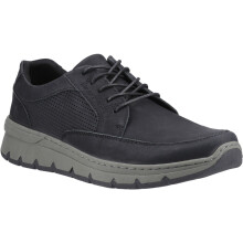 (Black, 7 (Adults')) Hush Puppies Nelson Leather Men's Black Lace-Up Shoes