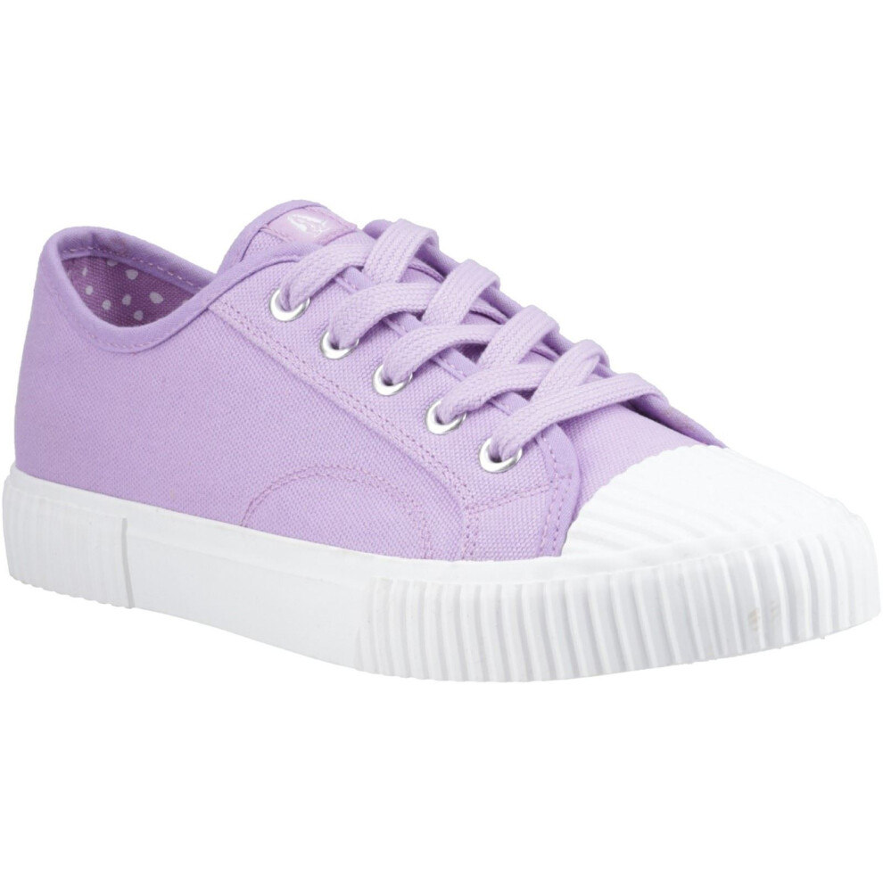 Hush Puppies (Purple, 4 (Adults')) Freya Canvas Textile Women's Lilac Trainers
