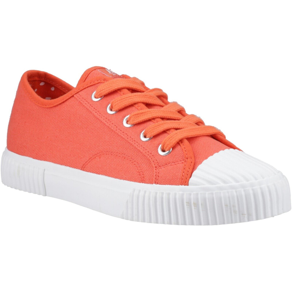 Hush Puppies (Orange, 5 (Adults')) Freya Canvas Textile Women's Orange Trainers