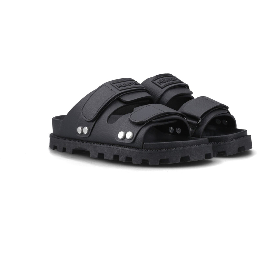 New Hunter Women's (, 4 (Adults')) Vegan Sandal Polyester Sandals Black