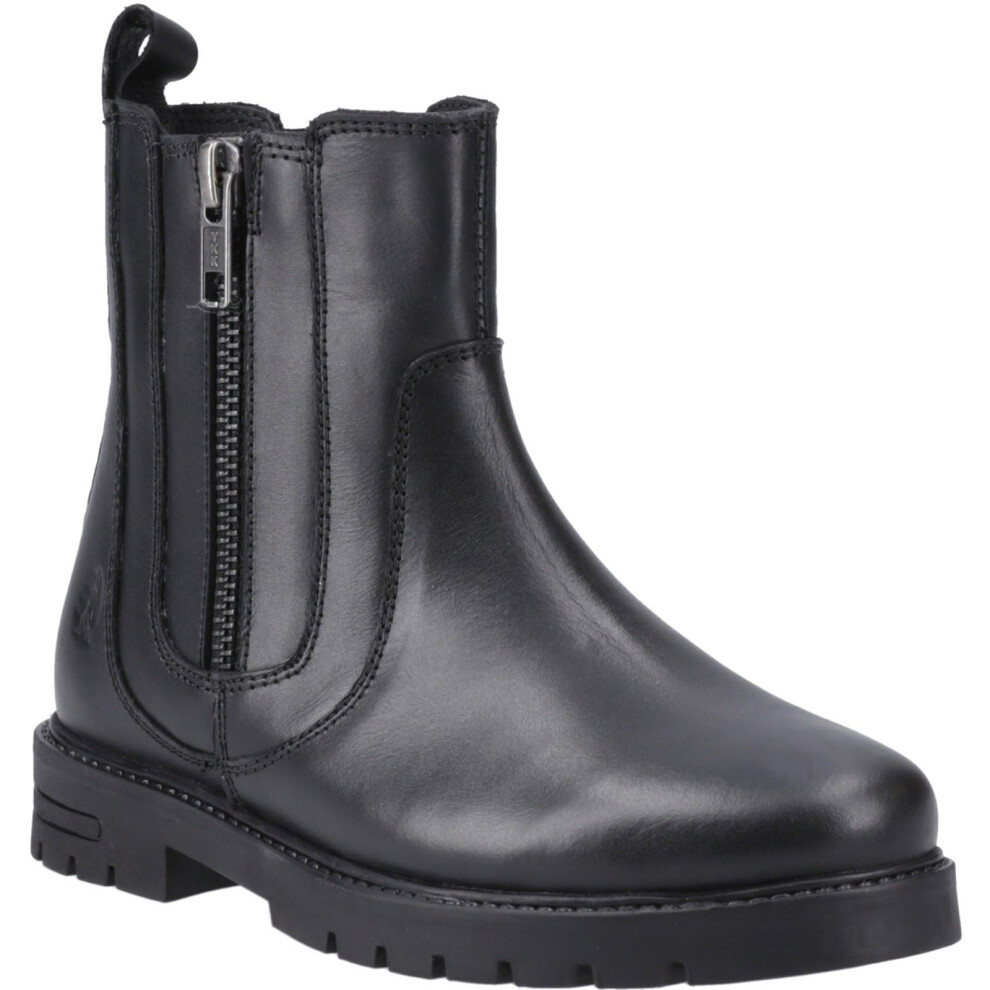 Hush Puppies (, 4 (Adults')) Liana Leather Girls's Boots Black