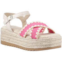 (Pink, 8 (Adults')) Hush Puppies Jemma Espadrille Polyurethane Women's Fuchsia Sandals