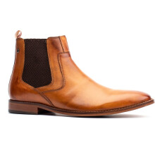 (Brown, 10 (Adults')) Base London Scout Leather Men's Tan Boots