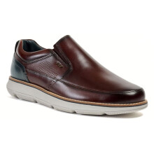 (Brown, 9 (Adults')) Pod Fowler Leather Men's Tan Loafers