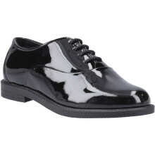 (Black, 6 (Adults')) Hush Puppies Nellie Patent Leather Girls's Black Oxford Shoes