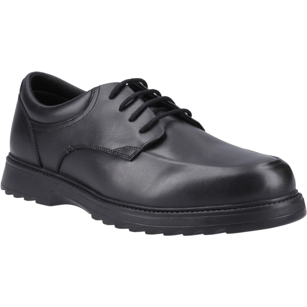 Hush Puppies (, 4 (Adults')) Romeo Leather Boys's Shoes Black