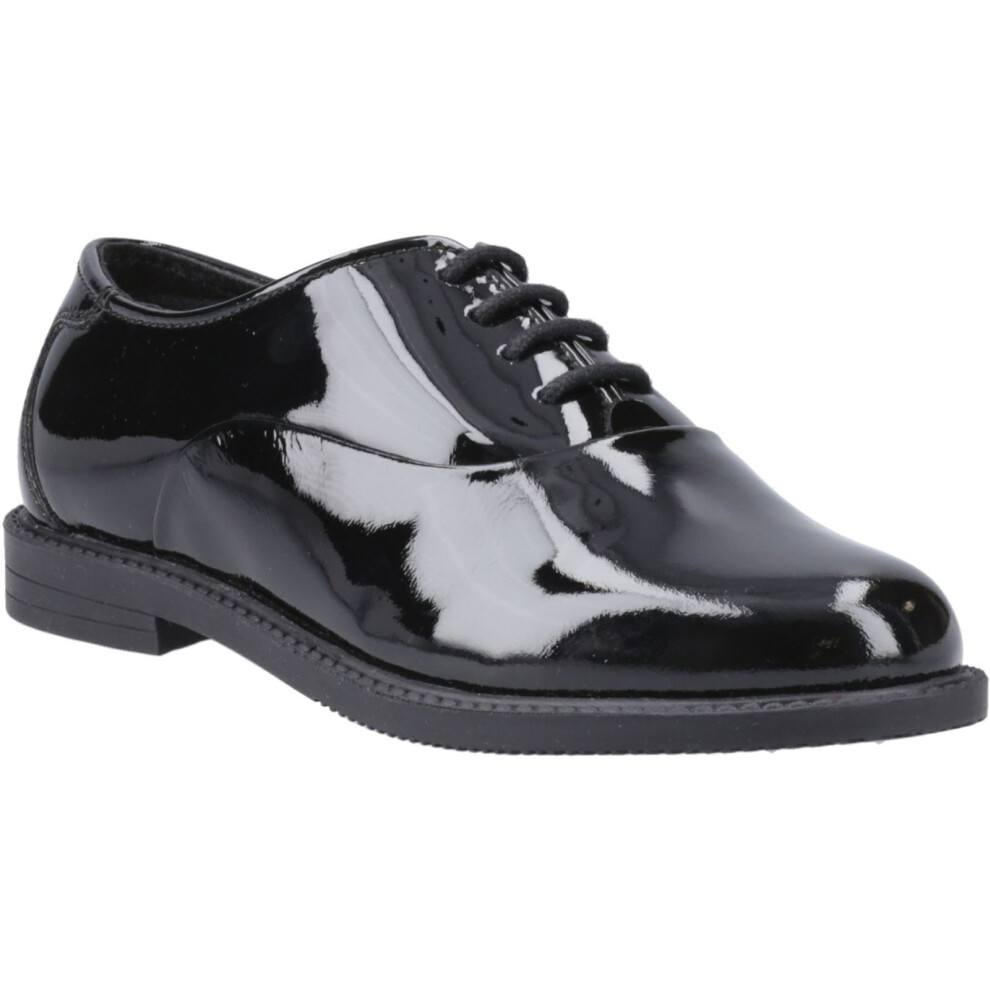 Hush Puppies (, 10 (Adults')) Nellie Patent Leather Girls's Oxford Shoes Black
