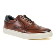 (Brown, 7 (Adults')) Pod Dobbs Leather Men's Tan Brogues Shoes