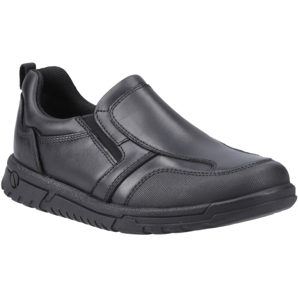 Hush Puppies (, 5 (Adults')) Sergio Leather Boys's Loafers Black