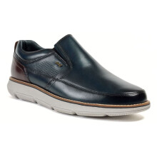 (Blue, 9 (Adults')) Pod Fowler Leather Men's Navy Loafers