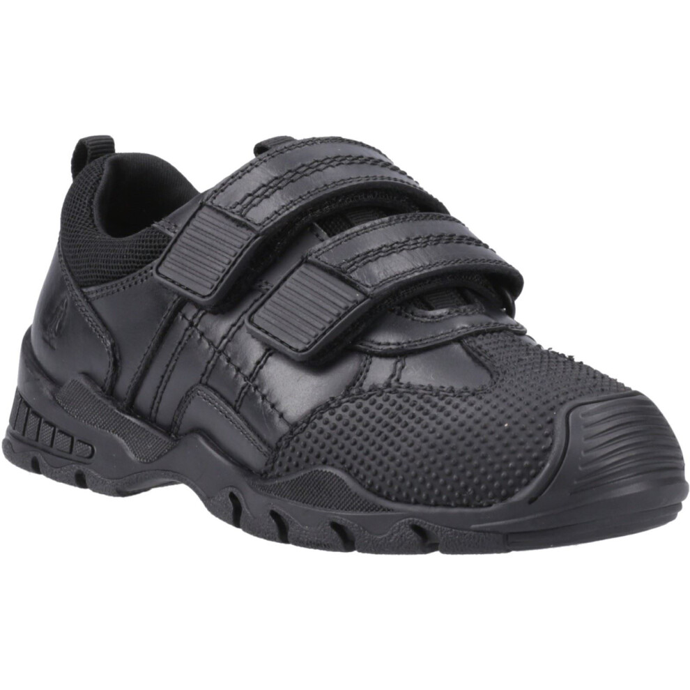 Hush Puppies (Black, 3 (Adults')) Tristen Leather Boys's Black Loafers