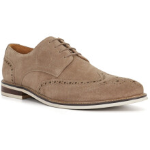 (Brown, 11 (Adults')) Dune Stanford Suede Men's Beige Brogues Shoes